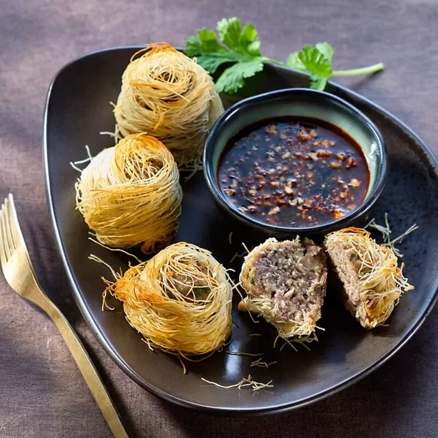 empanadilla de kataifi | kataifi dumpling