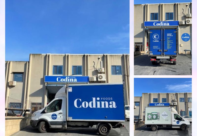 Codina Foods truck together with Sal Maldon salt