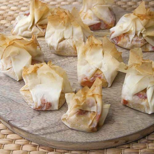 saquitos de pasta filo