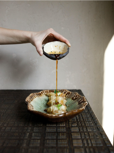 gyozas de langostinos / Prawn gyoza