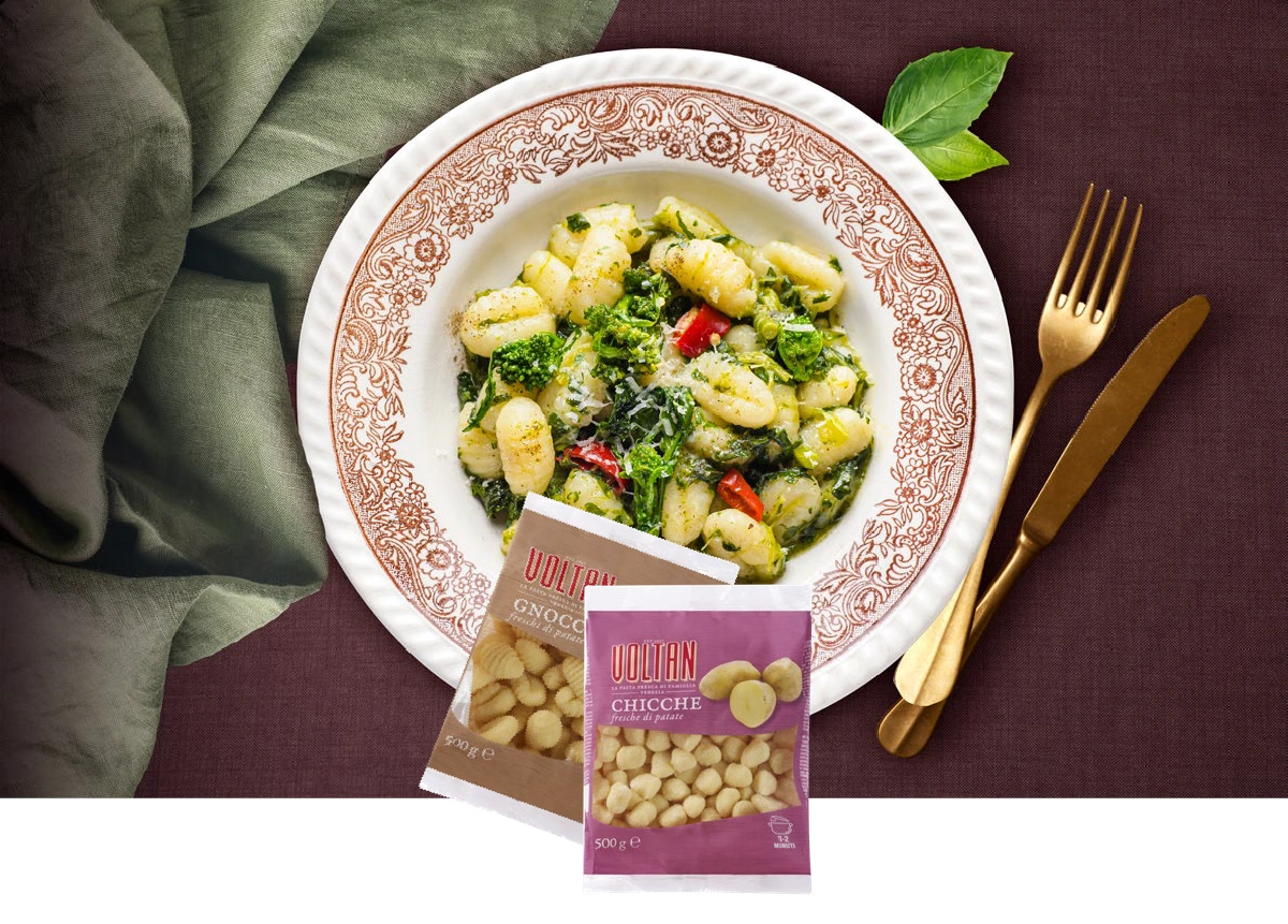 Ñoquis de patata con verduras / potato gnocchi